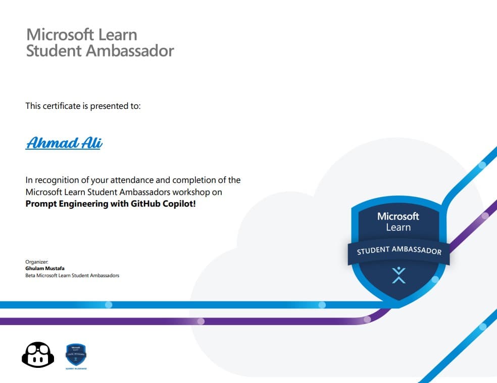 Microsoft Learn Student Ambassador
